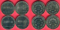 DDR GDR Eastern Germany 4 x 5 Mark Cu/Ni Brandenburger Tor in Berlin vier Münzen Lot -