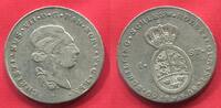 Schleswig Holstein 1 Taler Species 1808 M F Christian VII. vf
