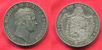 Preußen Doppeltaler Doppelter Vereinstaler 1841 Friedrich Wilhelm IV. Erstes Regierungsjahr Sogenannter Champagner Taler EF edgenick