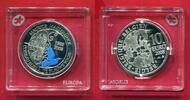 Belgien 10 Euro Silbermünze 100. Jahrestag - Maurice Maeterlincks Der blaue Vogel (m. Farbapplikation) -