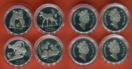 Kanada 4 x 50 Cent Silbermünzen Fifty Cent Four Coin Set - Litte Wild Ones -