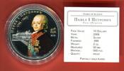 Cook-Inseln, Cook Islands 10 Dollar - 2 oz Silver Coin Paul I. bzw. Pavel I. Petrovich - Tsars of Russia - partially gold plated -