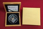 Republic of Palau 10 Dollar Silbermünze teilvergoldet - 2 oz Silber USSR Soviet Battleship Marat - Kriegsschiff - 2 oz Silver Proof Coin -