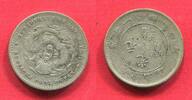 China Kwang Tung 20 Cents Emperor Kuang-hsü in Kwang-Tung. -