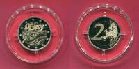 Frankreich 2 Euro Gedenkmünze 2014 70 Jahre D-Day - Schlacht in der Normandie proof in capsule w. certificate, orig. packaging