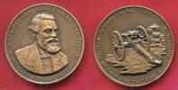 USA Bronze Medaille Bronze Medal 1961 100-Jahrfeier der Erfindung des Gatling-Maschinengewehres Gatling Gun unc small spots