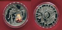 Niue 1 Dollar Silbermünze mit Farbauflage Feuer - Die Großen Errungschaften der Menschheit -