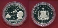 Samoa 1 Tala Silbergedenkmünze 1978 50 Jahre Erster Transpazifik-Flug 1928 proof in capsule