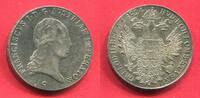 Österreich Austria Böhmen Taler Francis Franz I of Austria (1804-1835) Münze Prag Long Hair Langer Zopf -