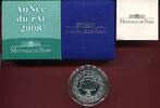 Frankreich 0,25 Euro Silbermünze 2008 Jahr der Ratte BU in capsule, certificate, orig. packaging