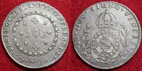 Brasilien Brazil Kaiserreich Empire 960 Reis Pataco Date not readable Mintmar Kaiser Peter Pedro I. (1823 - 1831) Rio de Janeiro AU ovestrike gre...