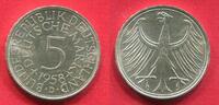 Deutschland, BRD 5 Mark Kursmünze 1958 D Silberadler low unc sm. scr.