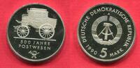 Eastern Germany DDR GDR 5 Mark Cu/Ni Gedenkmünze 500 Jahre Postwesen -