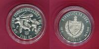 Kuba, Cuba 5 Pesos Silbermünze 1981 XIV.Spiele in der Karibik und Mittelamerika - Caribe Games Athletics proof