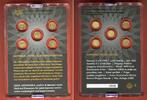 Ruanda 5 x 10 FRW Goldmünzen mit Diamanten Gold Affordable - piedfort & diamond - 5 x 1/100 Unze - Icons of the World -