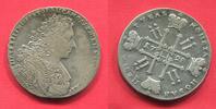 Russland Russia 1 Rubel Rouble Peter II (1727-1730) Moscow Mint -