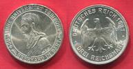 Deutsches Reich, Weimarer Republik 3 Reichsmark Silbergedenkmünze 450 Jahre Universität Tübingen Eberhard im Bart -