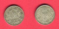 Deutsches Reich 1/2 Mark Halbe Mark -
