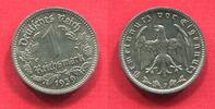 Deutschland 1933-1945 Germany 1 Mark 1939 F Nickel Unc