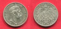 Preußen Deutsches Reich 2 Mark Silbermünze 1901 Kaiser Wilhelm II. Kursmünze Circulation Coin low ef