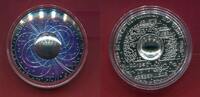 Österreich 20 Euro Silbermünze Faszination Universum - Neutronenstern (gewölbt, m. Farbauflage) OVP -