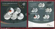 Bundesrepublik Deutschland 5 x 20 Euro Silbermünzen PP komplett 2019 Sammlermünzenset - Polierte Platte Proof with original packaging