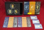 Ghana 3 x 5 Cedis Silbermünzen mit Farbdiamanten Seltene Briefmarken - Rare Stamps - Blue Mauritius, Red Mauritius & Penny Black -