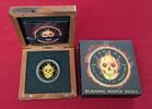 Kanada 5 Dollar Silbermünze mit Farbapplikation Burning Maple Skull - Maple Leaf Farbmünze - Brennender Schädel -