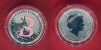 Australien 1 Dollar Silbermünze teilcoloriert Alphabet-Collection - Buchstabe B / Letter B - Bandicoot -