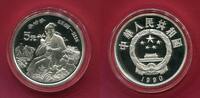 China 5 Yuan Silbermünze 1990 Li Shizhen proof in capsule