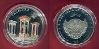 Palau 5 Dollars Silbermünze teilcoloriert 2012 World of Wonders - Palmyra proof in capsule with certificate