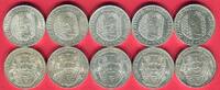 BRD Bundesrepublik Deutschland, FRG, Germany 10 x 5 DM Leibniz & Gebrüder Humboldt German Commemorative Coins -