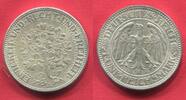 Weimarer Republik Deutsches Reich 5 Mark Reichsmark 1927 A Eichbaum Kursmünze Oak Tree regular Strike Kursmünze AU