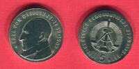 DDR 5 Mark Neusilber Gedenkmünze 1989 Carl von Ossietzky prägefrisch + Zertifikat