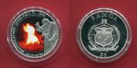 Samoa 5 Dollars Silbermünze teilcoloriert Seligsprechung Papst Johannes Paul II. - 1 oZ -