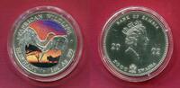 Sambia Zambia 5000 Kwacha Silbermünze African Wildlife - Elefant, Elephant (1 oz, mit Farbauflage) -