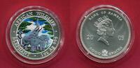 Sambia Zambia 5000 Kwacha Silbermünze African Wildlife - Elefant, Elephant (1 oz, mit Farbauflage) -