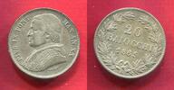 Päpstliche Staaten Kirchenstaat Papal States 20 Baiocchi Pius IX (1846-1870) -