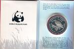 Jersey 2 Pfund Silbermünze 25 Jahre WWF - Mauritius-Taube -