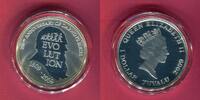 Tuvalu 1 Dollar Silbermünze 200. Jahrestag Geburt Darwins - Evolution -