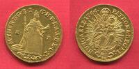 Doppeldukat 2 Dukaten 1765 KB Österreich Haus Habsburg RDR Ungarn Hungary Maria Theresia 1740 - 1780 vz-prfr. min haarlinien