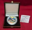 Somalia 150 Dollar Silbermünze 5 Unzen Silber Farbmünze Marine Life Protection Meeresfauna PP -