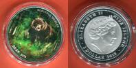 Niue Islands 1 Dollar Silbermünze 2015 Beautiful Wildlife Bear Proof like colorated with capsule