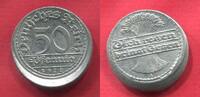 Weimarer Republik Deutsches Reich Germany 50 Pfennig Dezentriert -