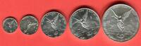 Mexiko 1, 1/2, 1/4, 1/10, 1/20 Onza Libertad 5 Münzen Set Siegesgöttin -