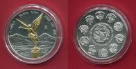 Mexiko 1 Onza Plata Pura Libertad (1 oz, m. Teilvergoldung) -