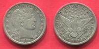 USA Half Dollar 1/2 Silber Barber Typ -