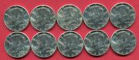 USA 10 x 1/2 Dollar - Half Dollar 1964 Set aus zehn Kennedy Halbdollar unc