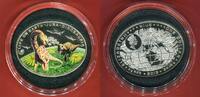 Niue 1 Dollar Silbermünze Jurassic Period - Life on the Ground - Jura - Dinosauria, oval 35,1 x 45,1 mm - -