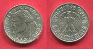 Deutschland Germany 1933 - 1945 2 Mark Gedenkmünze Martin Luther -